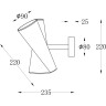 Настенный светильник (бра) MAYTONI GIRO MOD095WL-02BS